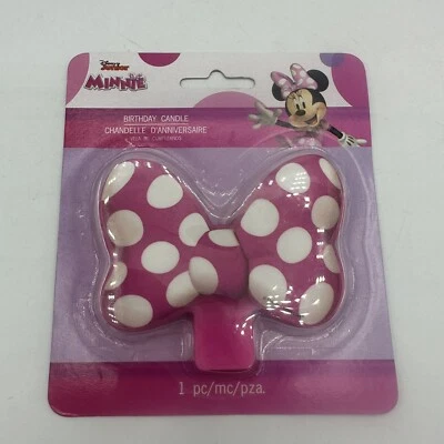 MINNIE MOUSE VELA PARA PASTELES Forever ~ Suministros para fiestas de cumpleaños decoración de cupcakes Foto 1 de 3