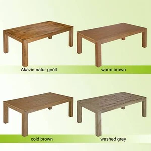 Couchtisch Sofatisch Beistelltisch Massivholz Wohnzimmertisch rechteckig 110 cm - Bild 1 von 29