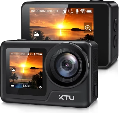 XTU Action Camera 6K 30FPS 20MP WiFi 40M Waterproof Underwater Sports Camera