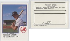 1986 ProCards Ft Lauderdale Yankees Robert Green
