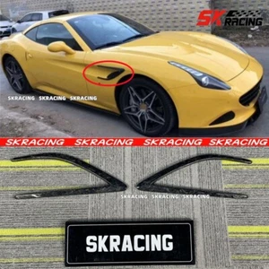 Forged Carbon Side Fender Grille Vent Trim Fits 2015-2018 Ferrari California T - Picture 1 of 18