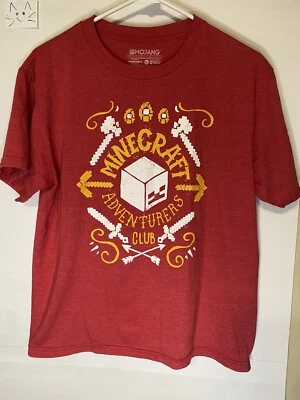 Camiseta Minecraft Mojang Jinx Club de Aventuras Manga Corta Roja Niño Talla 2X (18) Foto 1 de 4