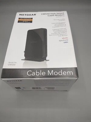 NETGEAR Cm500-1aznas 16x4 DOCSIS 3.0 Cable Modem Max Download Speeds of 686mbps - Image 1 of 2