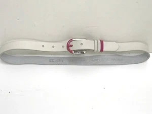 Diesel New Girls Kids BLAMPO LEATHER BEIGE BELT w/ PINK SZ: 11, 76 RTL: $45 R341 - Picture 1 of 4