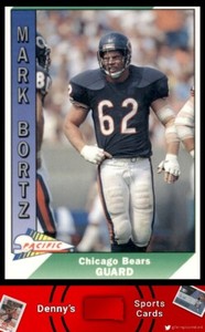 1991 Pacific #41 Mark Bortz Chicago Bears Football Card
