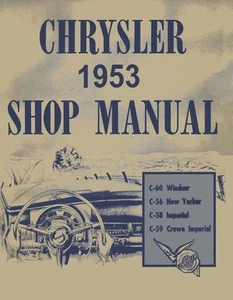 1953 Crown Imperial New Yorker Windsor Shop Service Repair Manual - Picture 1 of 1