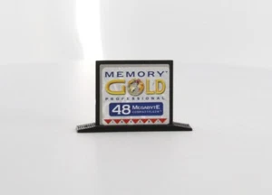 Vintage Memory Gold Professional 48 MB Compact Flash Card Grade A - Picture 1 of 2