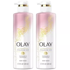 2 packOlay Cleansing &NourishingBodyWashwithVitamin B3 and Hyaluronic Acid,20 oz - Picture 1 of 1