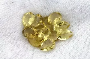 EIN 10x7 10mm x 7mm Birne Golden Zitrin Quarz Edelstein Edelstein B23A102 - Bild 1 von 1