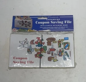 Vintage 1980 Expanding Coupon Saving File ~ Chadwick Miller ~ Sealed in Package - Picture 1 of 2