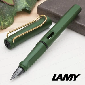 Precio de ganga LAMY Safari Field verde oro clip pluma estilográfica EF, F, MSP - Imagen 1 de 7