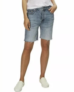 FREE PEOPLE $78 Women's Teen Stretch Denim Bermuda Shorts- NWT- Sz: 26 - Picture 1 of 4