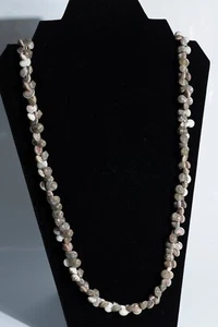 Shell Necklace Mini Shells Extra Long Nautical Ocean Sea Marine Life Snail 36" - Picture 1 of 4