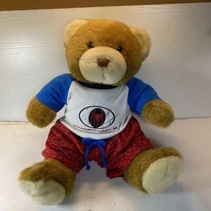 Build-A-Bear Brown Bear with Spiderman 3 Outfit 12” - Picture 1 of 7