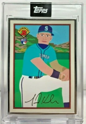 Jarred Kelenic 2021 Topps 89 Bowman X Keith Shore Silver Fram Artist Proof RC/89 - Image 1 of 2