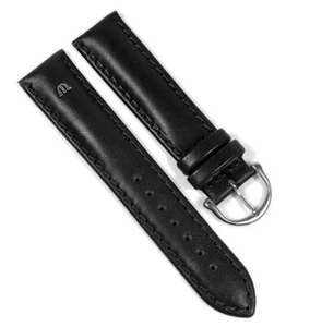 Maurice Lacroix Galant Uhrenarmband 20mm | Leder schwarz glatt 22492S