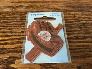 Simplicity Appliqué Baseball Glove Bat Crafts Crafting New in Package NIP Brown - Picture 1 of 1