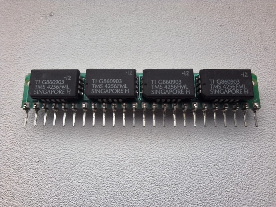 256kB 30pin SIPP TI TMS4256FML 120ns 8chip 2 sided rare Texas Instruments QTY:1 - Image 1 of 3