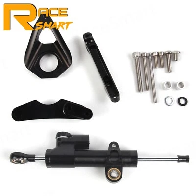 Steering Damper Stabilizer + Bracket For Suzuki GSXR600 GSXR750 GSR750 2001-2005 - Image 1 of 4