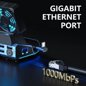 Multiport Adapter Dock Station Type-C Dock 4K@60Hz RJ45 Card Reader - Afbeelding 1 van 8