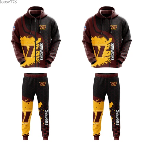 Washington Commanders Tracksuit Hoodies Pants Sweatshirts Sweatpants Sportwears Cover