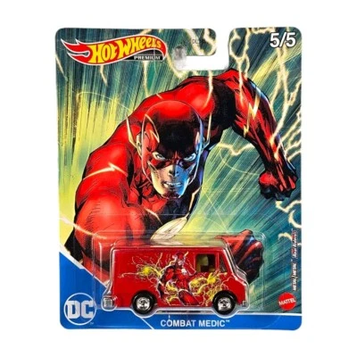 Hot Wheels Premium DC Comics THE FLASH Combat Medic Diecast Car COMBINE SHIPPING - Image 1 of 2