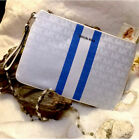 ??Michael Kors® Gorgeous White And Blue Logo Clutch??