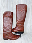 Frye #77745 Women's Shirley Tall Riding Boots Women Red/brown Leather Size 5.5 B