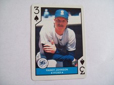 RANDY JOHNSON 1990 SEATTLE MARINERS PLAYING CARD  MLB BASEBALL HOF