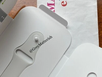 *SOFT WHITE w/White CERAMIC PIN*SM/ML Apple Watch EDITION 44/45/46/49 Sport Band - Image 1 of 4