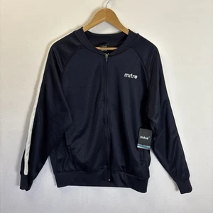 Mitre Mens Track Jacket Men’s Medium Full Zip Navy Blue - Picture 1 of 5