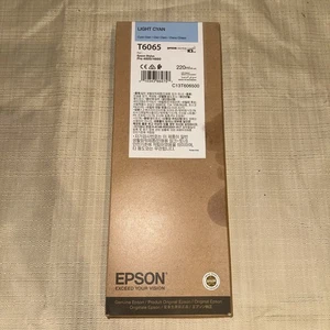 12/2021 ORYGINALNY EPSON T6065 JASNY CYJAN 220ml K3 INK STYLUS PRO 4800 4880 - Zdjęcie 1 z 4
