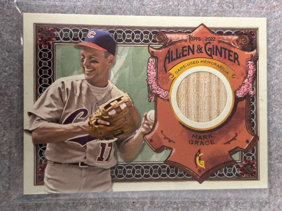 2022 Topps Allen & Ginter - Game Used Relics Mark Grace #AGRA-MG (MEM) - Image 1 of 2