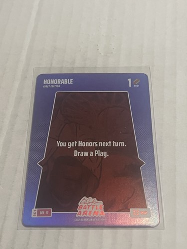 2026 Bo Jackson Battle Arena Honorable 1st Edition Bonus Play Foil #BPL-17 SP