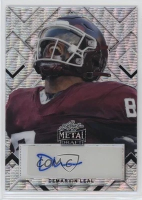 2022 Leaf Metal Draft Portrait Silver Wave /30 DeMarvin Leal Rookie Auto RC - Image 1 of 2