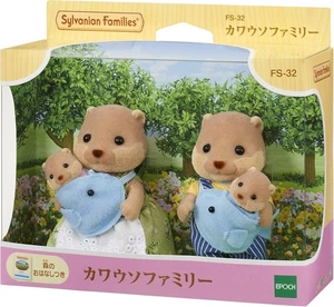 Sylvanian Families Otter Family FS-32 Época Japón Calico Critters Set - Imagen 1 de 3
