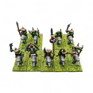 Goblin Wolf Riders Command Pre Slotta Wolves Warhammer Orcs & Goblins Metal 1997 - Picture 1 of 17