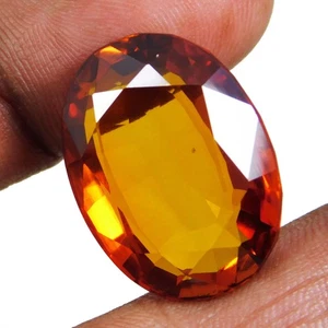 Impresionante gema suelta natural de 36,40 quilates mogok naranja corte ovalado certificado - Imagen 1 de 7