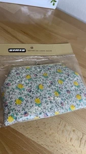 Vtg Diana Marsh Kiss Lock Makeup Cosmetic Purse Pouch Floral Granny Cottagecore - Picture 1 of 6