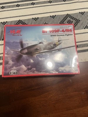 Nuevo kit modelo plástico ICM 48107 WWII gris caza alemán Bf 109F-4/R6 escala 1/48 Foto 1 de 3