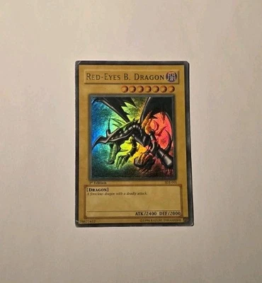 Red-Eyes Black Dragon SDJ-001 1st Edition Ultra Rare Yugioh HP - Image 1 of 4