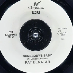 PAT BENATAR Somebody'S Baby CHRYSALIS S7-17490 NM 45rpm - Picture 1 of 4