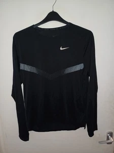 Nike Running Long Sleeved Tshirt Size M 36-38 Chest Ideal For Running Or Gym (V) - Picture 1 of 6
