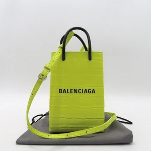 Balenciaga 593826 neon color crocodile pattern Balenciaga logo mini phone case a - Picture 1 of 7