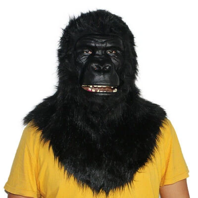 Halloween Masquerade Animal Apes Gorilla Monkey Mask Creepy Party Cosplay Props - Image 1 of 4