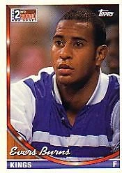 1993-94 Topps #366 Evers Burns RC - NM - Image 1 of 2