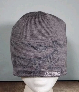 RARE ARC'TERYX VINTAGE Bird Head Toque Beanie Knit Hat Wool Blend Warm Lined Cap - Picture 1 of 11