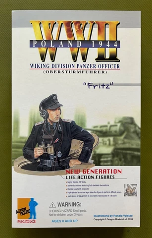 Dragon Action Figure WWII “Fritz” Panzer Officer, 1st issue w/ matching trousers Cover