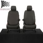 VW CADDY FRONT SEAT COVERS - WITH ARMRESTS (2021 ONWARDS) BLACK 810