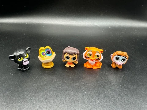 Doorables Set of 5: The Jungle Book - Bagheera Mowgli Kaa Shere Khan King Louie Cover